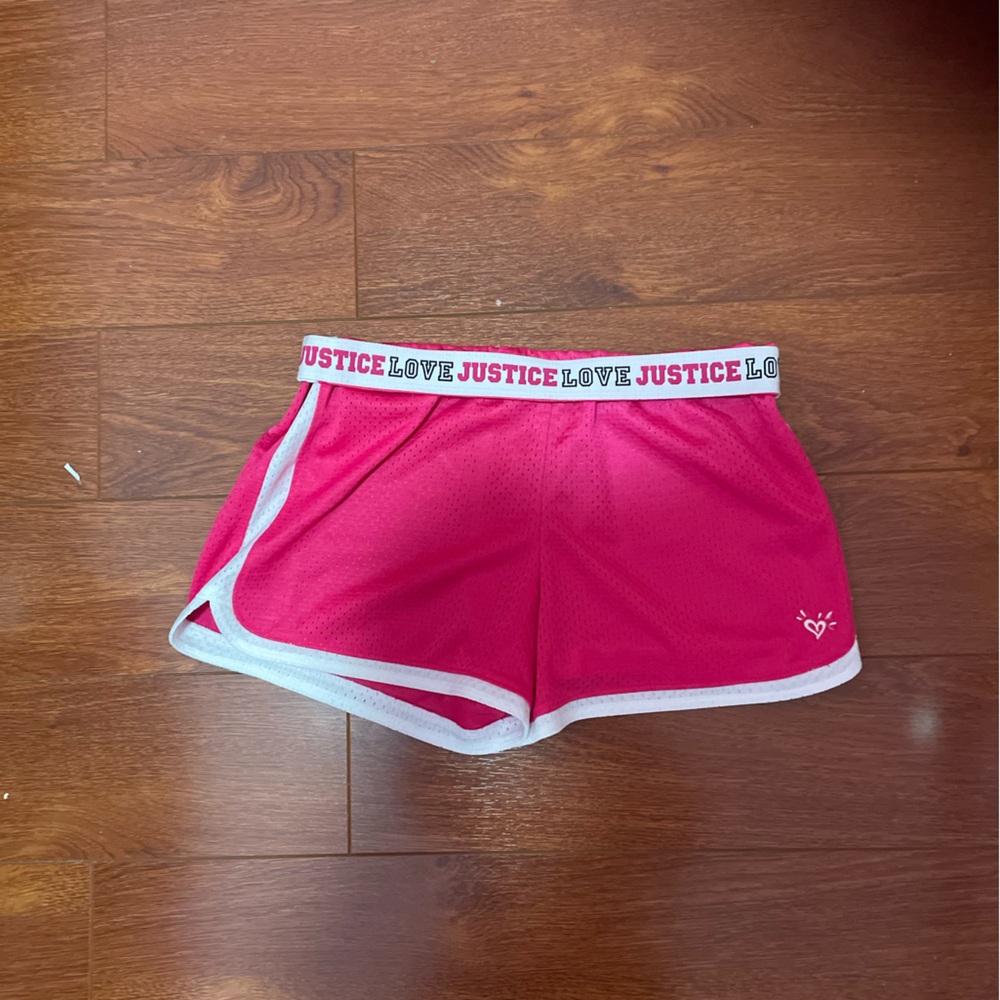 Justice pink shorts